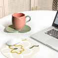 thumbnail image 5 of Suncoda Cup, Ceramic Coffee Cup and Saucer Set Home Restaurant Tea Cup Flower Tea Cup, 5 of 5