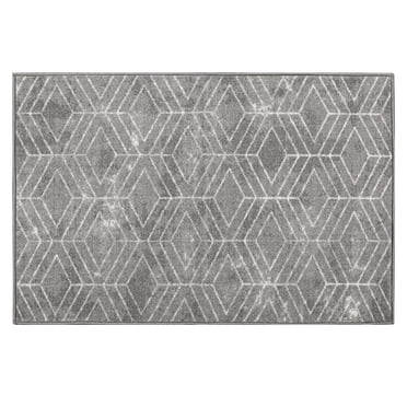 Tapis imprimé Malika gris 2x3 pi
