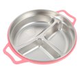 thumbnail image 1 of EeaseCA 1Pc Stainless Steel Kids Dinner Plate Food Plate Household Food Storage Plate, 1 of 7