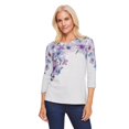 thumbnail image 1 of Iyla Women's 3/4 Sleeve Hacci Top, 1 of 6