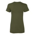 thumbnail image 2 of T-shirt en Jersey Fin pour Femmes, 2TG, Olive, 2 of 2