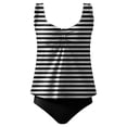 thumbnail image 2 of Maillots de Bain pour Femmes, Tankinis pour Femmes Modestes Deux Pièces, Haut de Tankini à Nœud devant avec Bas, Cadeaux pour la Famille, 2 of 4