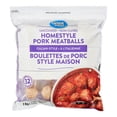 thumbnail image 1 of Great Value Boulettes de Porc Style Maison à l'Italienne Non Cuites 1 kg, 1 of 2