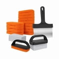 thumbnail image 2 of Birdeem Teppanyaki Grill Cleaning Kit,19 Piece Professional Griddle Scrubber and Scraper Set with Stainless Steel Tools,Scouring Pads,Handles &Storage Organizer for Flat Top,Restaurant and Home Use, 2 of 8