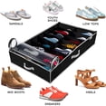 thumbnail image 2 of Hold N' Storage Extra Large Underbed Shoe Storage Organizer, Set of 2 Black, 2 of 10