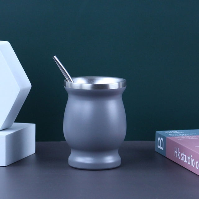 Tasse Mini Portable en Acier Inoxydable Fonctionnelle Pratique Tasse à Thé de Voyage pour Usage Extérieur
