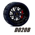 thumbnail image 1 of Carlomo Roues 1/64 pour Modèle de Voiture D-Class 2 Ensemble de Détail en Alliage Pièces de Rechange avec Pneus en Caoutchouc Disque de Casse Adultes Passe-Temps D020B, 1 of 6