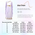 thumbnail image 5 of HULIJA Robe Maxi Toga Grecque Ancienne pour Filles Tenues de Performance de Scène Halloween Robe de Bal Rouge 8, 5 of 5