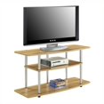 thumbnail image 2 of Designs2Go 42" 3 Tier Wide TV Stand in Off White Light Oak, 2 of 2