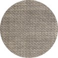 thumbnail image 1 of Ahgly Company Tapis Rond Abstrait Marron Café Lavable en Machine, 7 Pieds Rond, 1 of 7