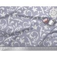 thumbnail image 2 of Soimoi Gray polyester Crepe Fabric Filigree Damask Fabric Prints By Yard 42 Inch Wide, 2 of 3