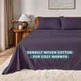 thumbnail image 4 of Flannel Sheet Set  Cotton  Velvety Soft Heavyweight - Double Brushed Flannel - Deep Pocket (Queen  Grey), 4 of 9