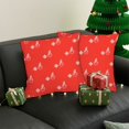 thumbnail image 1 of Amzcrzy Literie, Couvre-Lits, Courtepointes et Ensembles, Housses d'Oreiller de Noël 18x18 Pouces Ensemble d'Oreillers Décoratifs Sapin de Noël Rouges Décoration d'Hiver de Noël pour Maison Canapé Chambre Taie d'Oreiller, 1 of 6