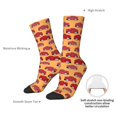 thumbnail image 5 of Lsque Chaussettes Montantes pour Hommes Imprimées Voitures Rouges, Chaussettes en Coton Douces, Durables, Respirantes et Évacuant l'Humidité avec Contrôle des Odeurs, 5 of 5