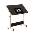 thumbnail image 3 of Petit Bureau Debout de Style Industriel à Hauteur Réglable, Bureau Debout Mobile avec Roulettes, Postes de Travail Informatiques Portatifs pour la Maison et le Bureau pour s'Asseoir et Se Tenir Debout, 3 of 9