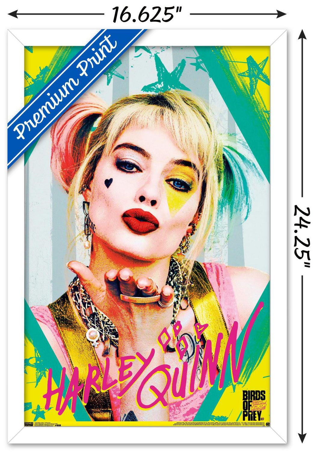 DC Comics Movie - Birds of Prey - Harley Quinn - Kiss Wall Poster