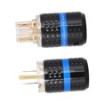 thumbnail image 1 of Audio Power Plug, Gold Plated Power Plug Wearable Unique Insulation  for Audio Visual Appliances for Home M103GMale,F103G Female,M103G/F103G Male/Female, 1 of 7
