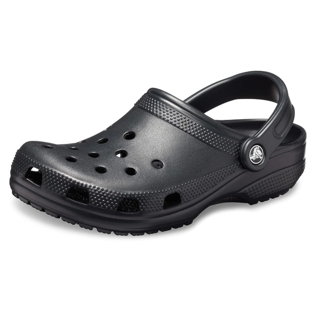 Crocs 10001-001-013 Classic Clogs For Men, Black - 13 Medium