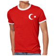 thumbnail image 1 of GDREDA T-Shirt pour Homme Imprimé Thème Dinde T-Shirt Décontracté Col Rond T-Shirt Manches Courtes T-Shirt à Rayures Chemise à Manches Longues pour Homme, 1 of 4