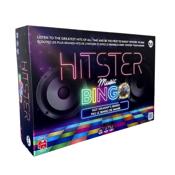 Hitster Bingo – Jeu de soirée musical | Fais tourner la boule disco et devine les hits | 225 nouvelles cartes musicales | Version bilingue | 2 à 12 joueurs | 16 ans+ | Partie de 30 minutes