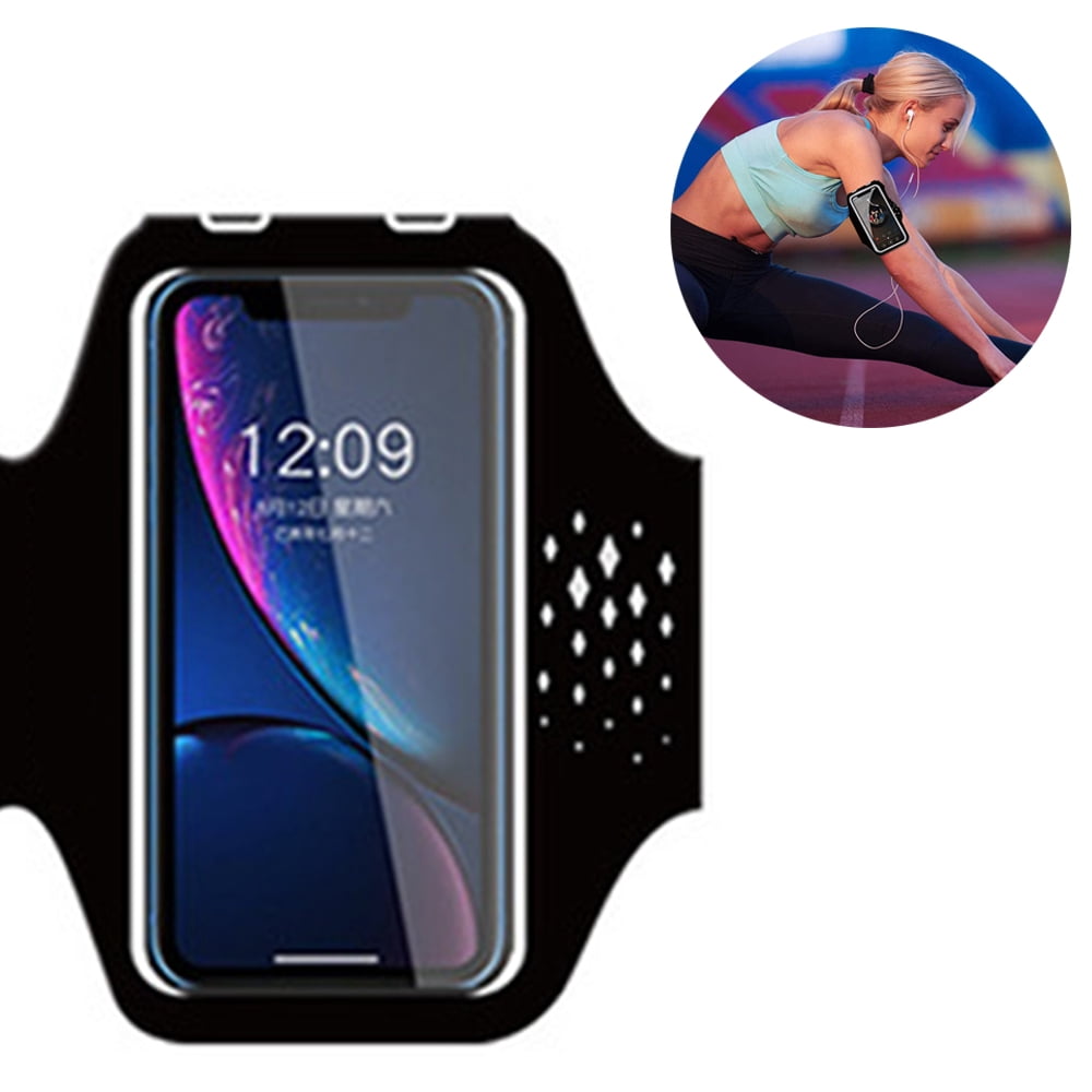 Cell Phone Armband, Universal Waterproof Phone Arm Holder with Adjustable Elastic Band & Card Holder Fits for All Phones