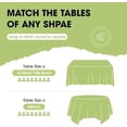 thumbnail image 2 of Plastic Table Cloth Disposable - 10 Pack, Disposable Table Cloths for Parties, Weddings, Decorative Round Tablecloths, 84'' Navy Blue Plastic Tablecloth, Leakproof & Sturdy, Navy Blue Navy Blue 84", 2 of 5
