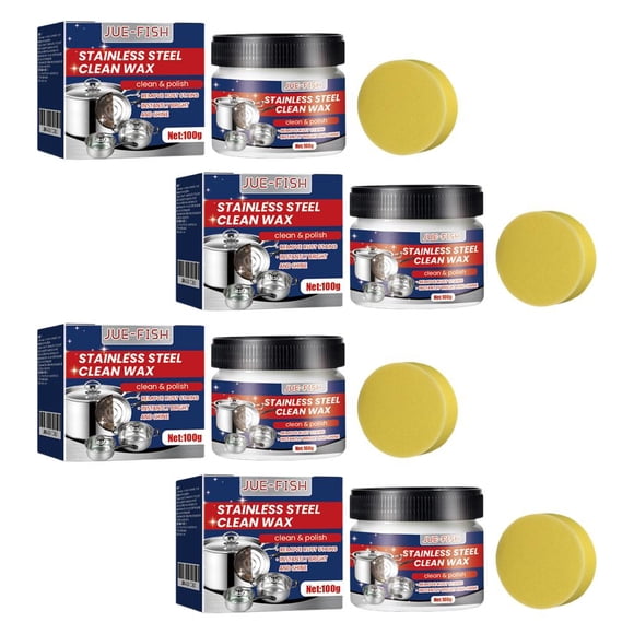 SharkTRUE Efficient Stainless Steel Scratch Remover: Safe, Multi-Surface Cleaning Paste With Sponge