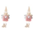 thumbnail image 4 of stanreset Christmas Plush Hanging Angel Hanging Toy Holiday Pendant Decoration pink 2Set, 4 of 6