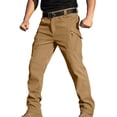 thumbnail image 3 of VKOYWKM Men's Tactical Pants Fleece Lined Cargo Pant Water Resistant Tactical Pant Ripstop Outdoor Work Hiking Pant with Pockets, 3 of 10