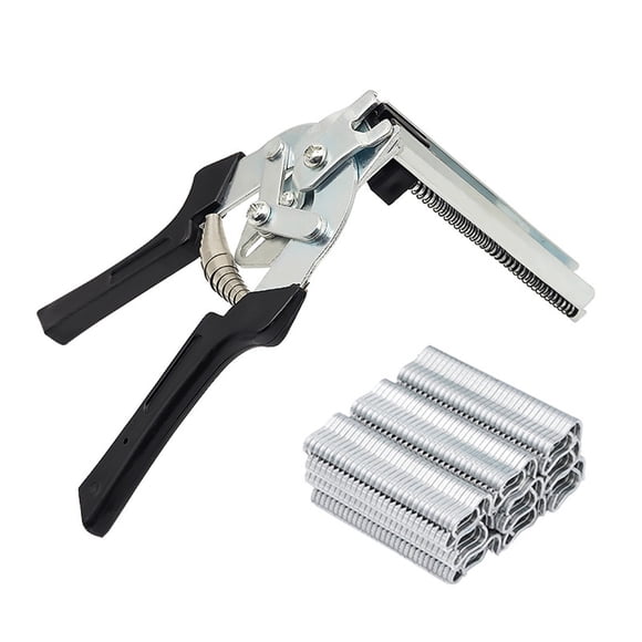 TopLLC Tools,Herramientas Type M Nail Ring Pliers Kit With 600pcs M Clips For Fence Fastening Upholstery Installation Animals Cages Cage tongs