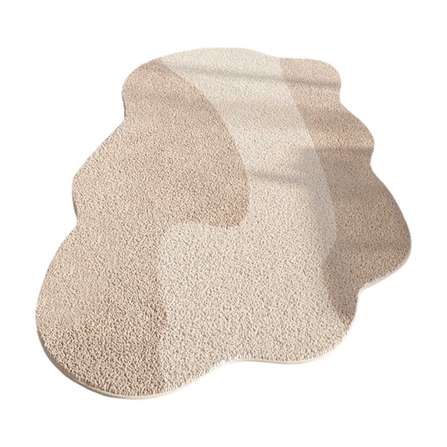 TIELUTT Area Rugs Rug Cloud Shaped Rug Soft Washable Irregular Rug with Backing for Easy Care Loving Room Rug Large Blanket Plaid Throw Blanket 9x10 Rug Blanket Throw for Women