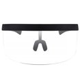 thumbnail image 1 of Baohd Grande Visière Coupe-Vent Demi-Visage Protection Anti-UV Miroir Lunettes de Soleil Rétro Protecteur, 1 of 6
