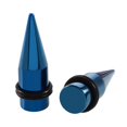 thumbnail image 3 of Ensemble de 36 Pcs de Bouchons d'Oreilles Punk Rock, Extenseurs Extensibles, Jauges, 14g-00g - Bleu Foncé, 3 of 7