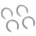 thumbnail image 1 of Ensemble de Fer à Cheval en Alliage d'Aluminium Robuste Antidérapant Accessoire de Course de Chevaux 4 Pcs, 1 of 7