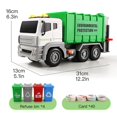 thumbnail image 2 of Engineering Model Child Kid Toys New Lights Press Water Spray With Sounds Large Cleaning Garbage Sanitation Truck, 2 of 13