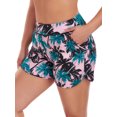 thumbnail image 1 of RELLECIGA Shorts de Bain Taille Haute pour Femmes avec Poches Protection Solaire UV, 1 of 7