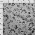 thumbnail image 3 of oneOone Silk Tabby Light Gray Fabric Tropical Craft Projects Decor Fabric Printed By The Yard 42 Inch Wide, 3 of 4
