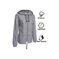 thumbnail image 2 of Nituyy Packable Rain Jacket Hooded Windbreaker with Adjustable Drawstring, 2 of 6