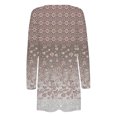 thumbnail image 5 of CEHVOM Cardigan à Imprimé Floral pour Femmes, Mode Décontractée, avec Poches, Manches Longues, Liquidation, 5 of 5