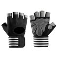 thumbnail image 1 of 1 Paire de Gants de Compression pour l'Arthrite - Gants pour Hommes Demi-Doigt L5D6, 1 of 9