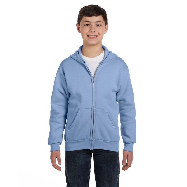 Youth EcoSmart 50/50 Full-Zip Hooded Sweatshirt
