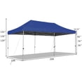 thumbnail image 2 of Gymax Abri Instantané 10'x20 Pieds Pliable, Robuste, Abri Solaire, Ajustable avec Sac, Bleu, 2 of 10