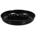 thumbnail image 2 of Black Plastic Ashtray for Indoor and Outdoor Use Sturdy Design Unique Slot Feature Great Gift 4.5 Inch, 2 of 9