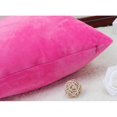 thumbnail image 4 of jifeng Housse de Coussin Décorative en Velours Taie d'Oreiller Rose Rouge 50 x 50cm, 4 of 9