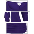 thumbnail image 3 of Matchstick Women's 3/4 Sleeve Basic Drape Top with Side Shirring, 3 of 4