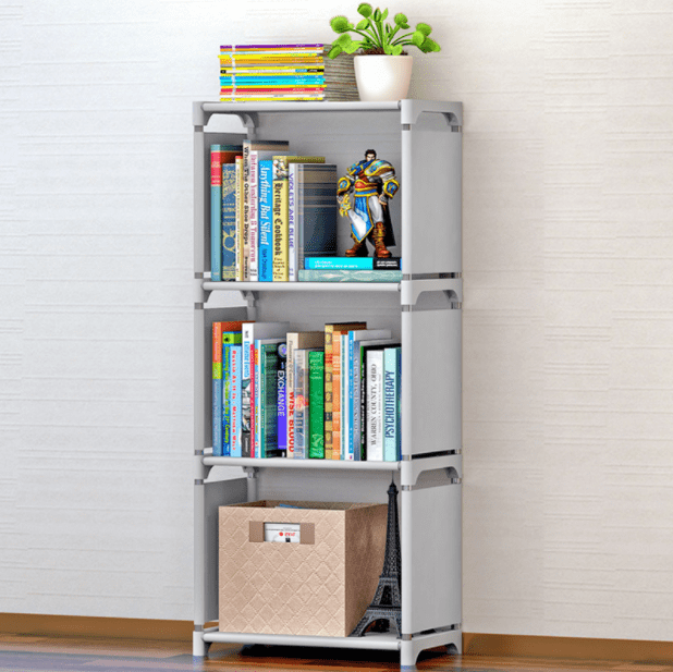 Amdohai 4-Shelf Bookcase Book Shelves Bookshelf Storage Bin Books Display Shelving Unit Organizer