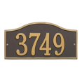 thumbnail image 1 of Whitehall 1120OG Plaques de Collines - Mur Standard - une Ligne- Bronze/or, 1 of 1