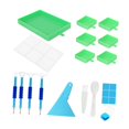 thumbnail image 2 of 5D DIY Diamond Paintings Tray Point Drill Tray Bead Sorting Plate Rhinestone Box Green, 2 of 7