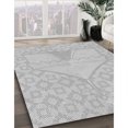thumbnail image 3 of Ahgly Company Tapis d'Intérieur Lavable en Machine Carré Gris Foncé, 3 Pieds Carré, 3 of 7