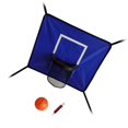 thumbnail image 1 of Lipstore Mini Basketball Hoop for Trampoline Basketball Set for Children Easy to Install Universal Trampoline Attachment Accessories Blue, 1 of 8